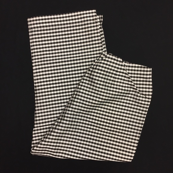 Coldwater Creek Pants - 🆕 GINGHAM silk cropped pants